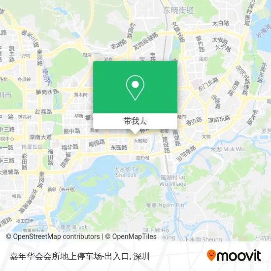 嘉年华会会所地上停车场-出入口地图