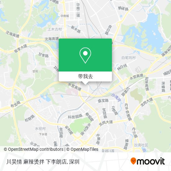 川昊情 麻辣烫拌   下李朗店地图