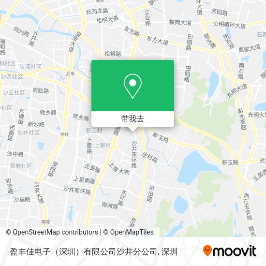 盈丰佳电子（深圳）有限公司沙井分公司地图