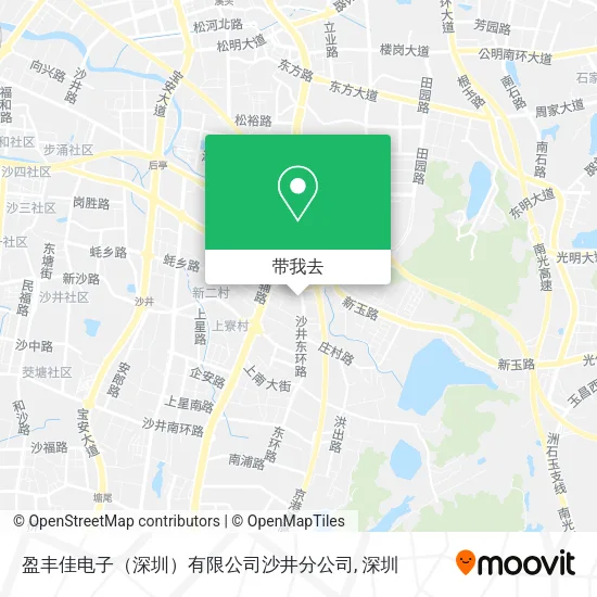 盈丰佳电子（深圳）有限公司沙井分公司地图