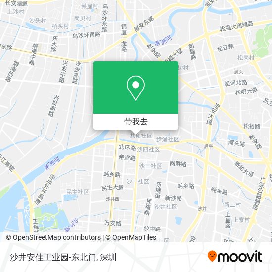 沙井安佳工业园-东北门地图
