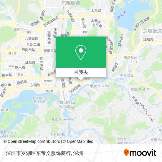 深圳市罗湖区东帝文服饰商行地图