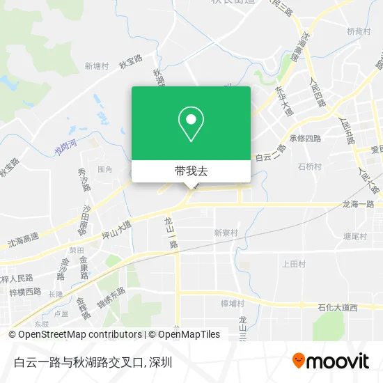 白云一路与秋湖路交叉口地图