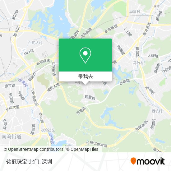 铭冠珠宝-北门地图