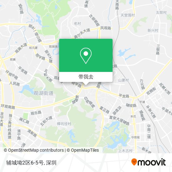 辅城坳2区6-5号地图
