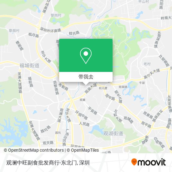 观澜中旺副食批发商行-东北门地图