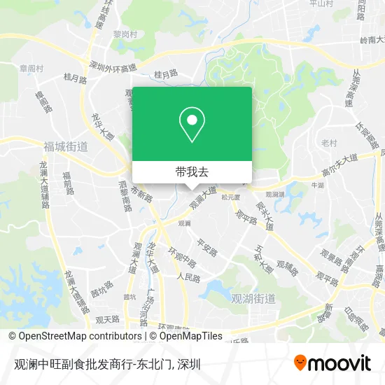 观澜中旺副食批发商行-东北门地图