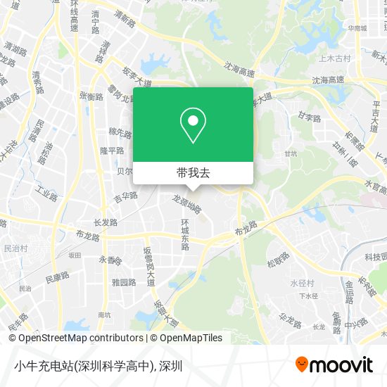 小牛充电站(深圳科学高中)地图