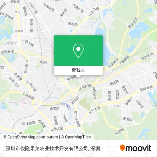 深圳市俊隆果菜农业技术开发有限公司地图