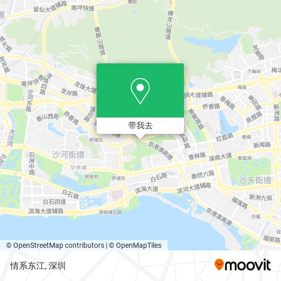 情系东江地图