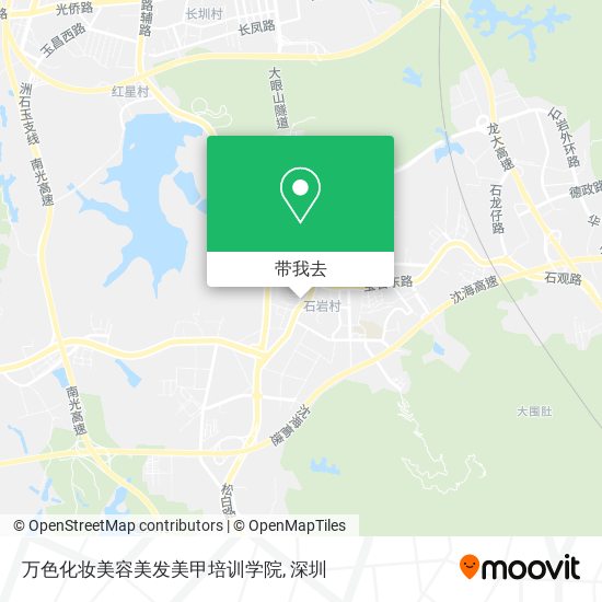 万色化妆美容美发美甲培训学院地图