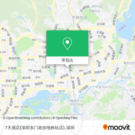 7天酒店(深圳东门老街地铁站店)地图