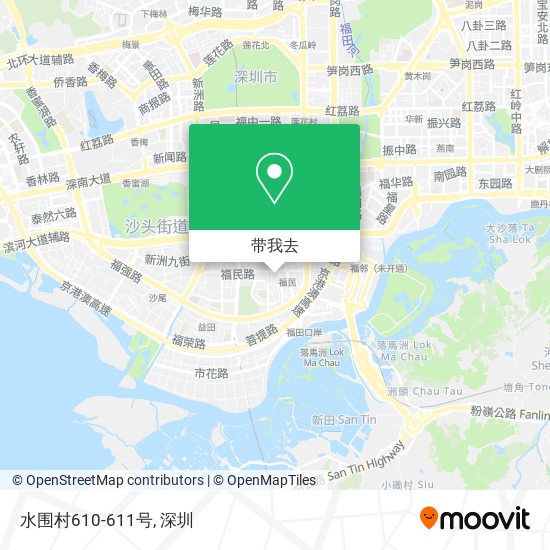 水围村610-611号地图