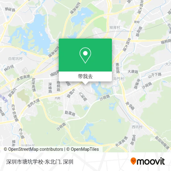 深圳市塘坑学校-东北门地图