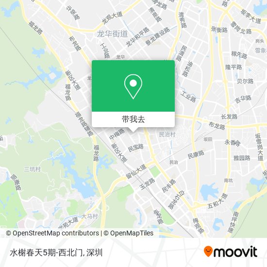 水榭春天5期-西北门地图