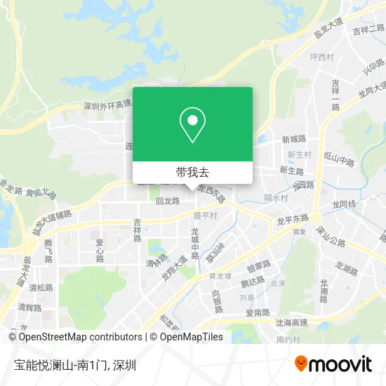 宝能悦澜山-南1门地图