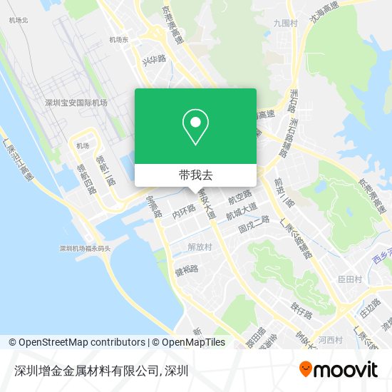 深圳增金金属材料有限公司地图