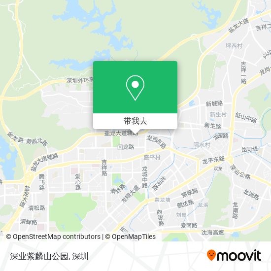 深业紫麟山公园地图