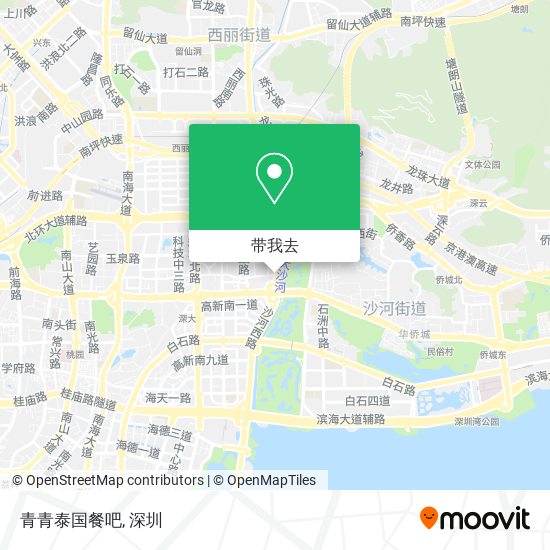 青青泰国餐吧地图