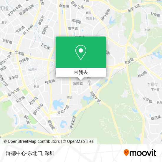 浒德中心-东北门地图