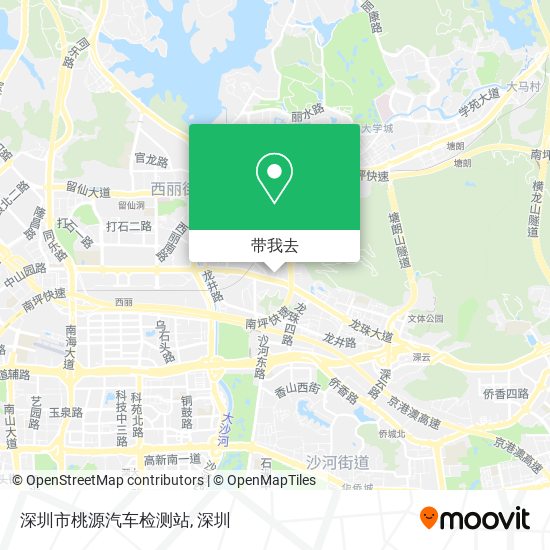 深圳市桃源汽车检测站地图
