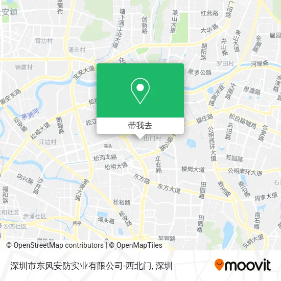 深圳市东风安防实业有限公司-西北门地图