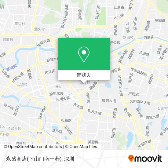永盛商店(下山门南一巷)地图