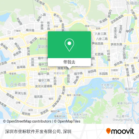 深圳市坐标软件开发有限公司地图