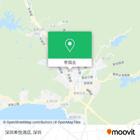 深圳希悦酒店地图