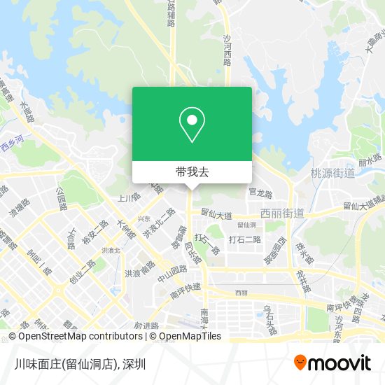 川味面庄(留仙洞店)地图