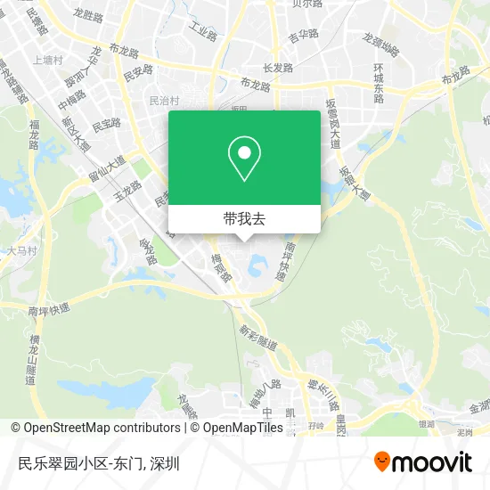 民乐翠园小区-东门地图