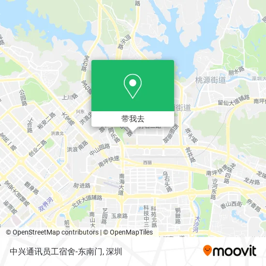 中兴通讯员工宿舍-东南门地图