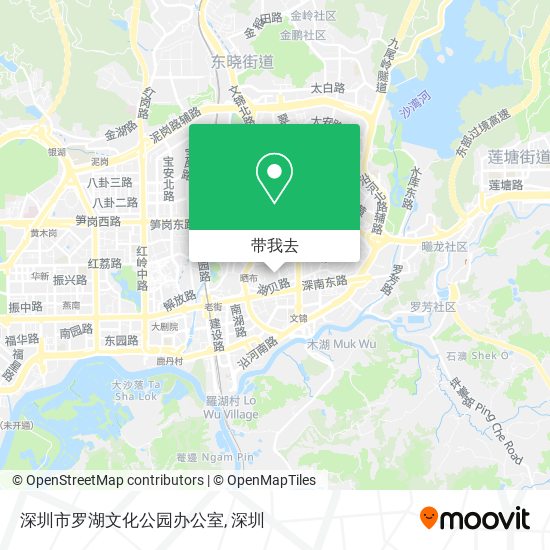 深圳市罗湖文化公园办公室地图