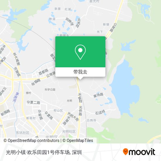 光明小镇·欢乐田园1号停车场地图