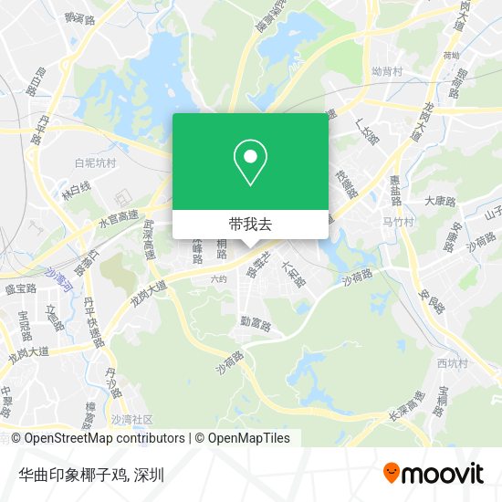 华曲印象椰子鸡地图
