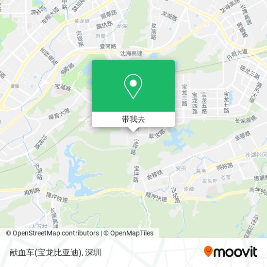 献血车(宝龙比亚迪)地图