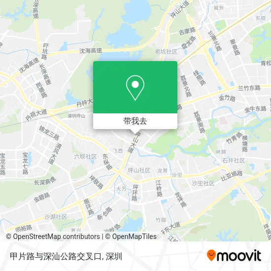 甲片路与深汕公路交叉口地图