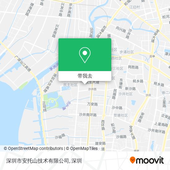 深圳市安托山技术有限公司地图