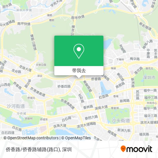 侨香路/侨香路辅路(路口)地图