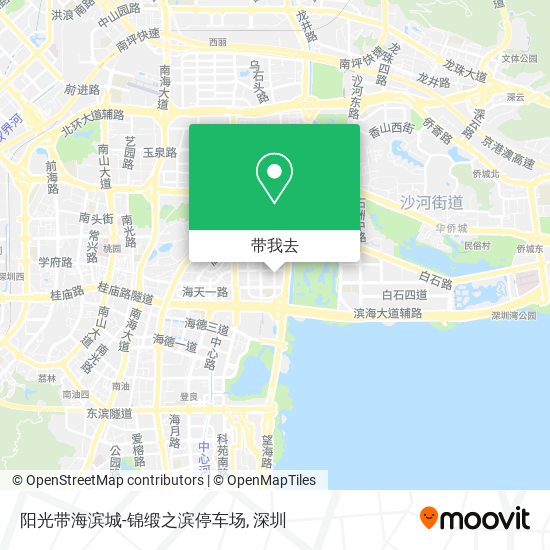 阳光带海滨城-锦缎之滨停车场地图