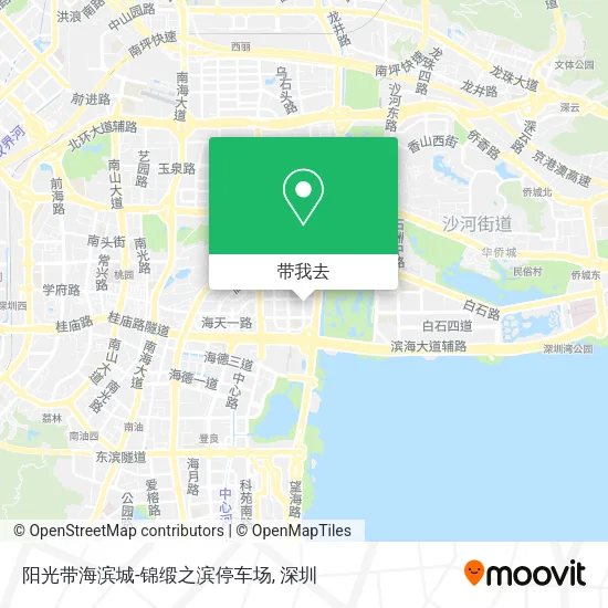 阳光带海滨城-锦缎之滨停车场地图
