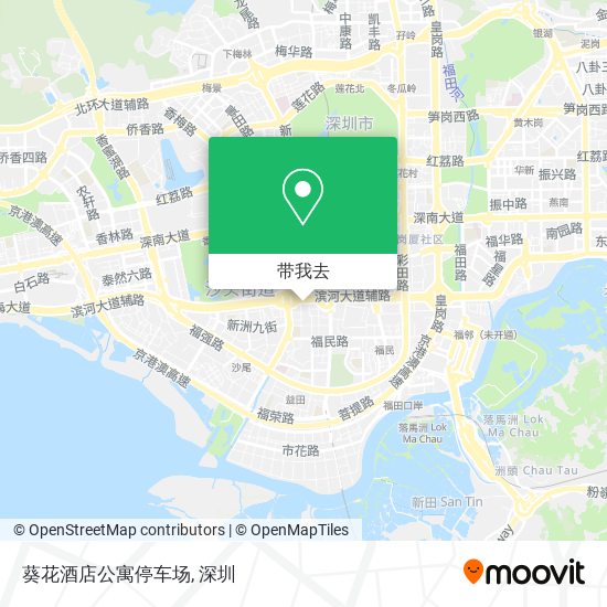 葵花酒店公寓停车场地图