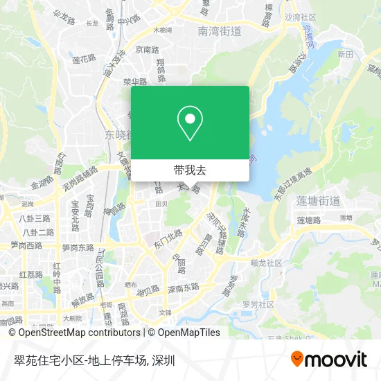 翠苑住宅小区-地上停车场地图
