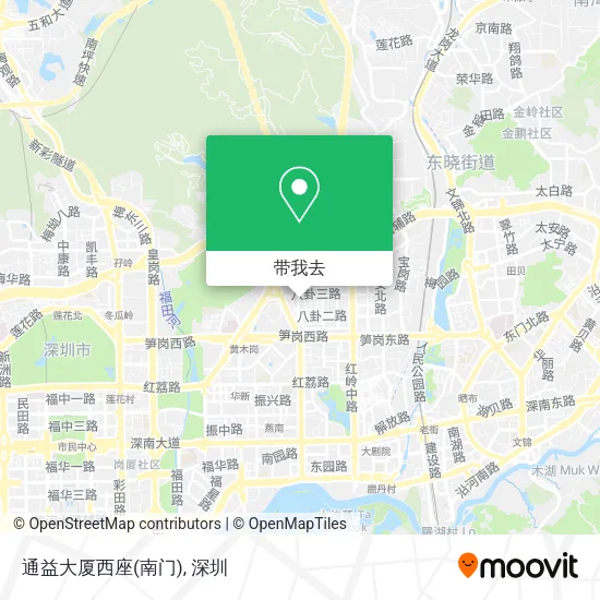 通益大厦西座(南门)地图