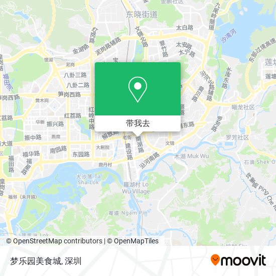 梦乐园美食城地图
