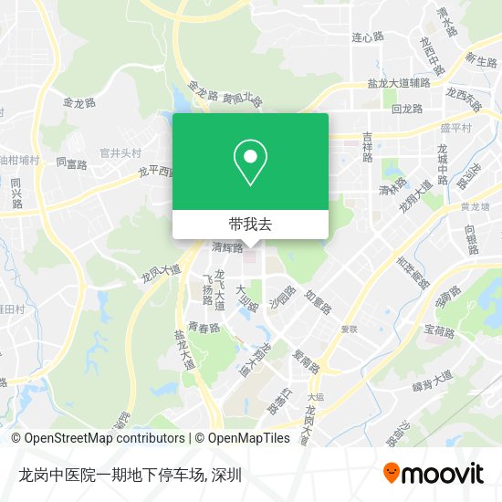 龙岗中医院一期地下停车场地图