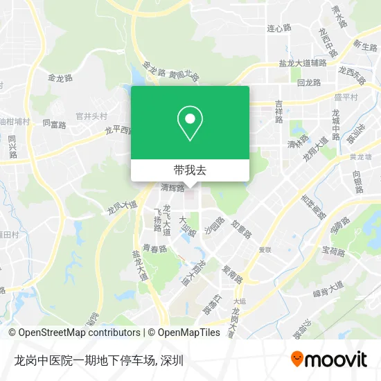 龙岗中医院一期地下停车场地图