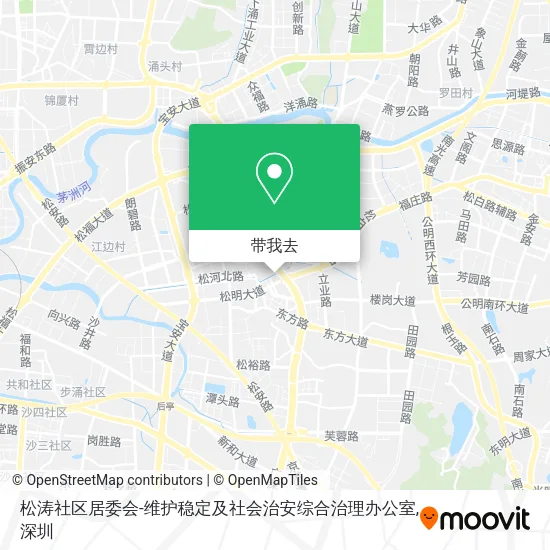 松涛社区居委会-维护稳定及社会治安综合治理办公室地图