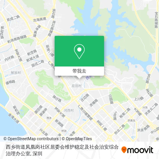 西乡街道凤凰岗社区居委会维护稳定及社会治安综合治理办公室地图
