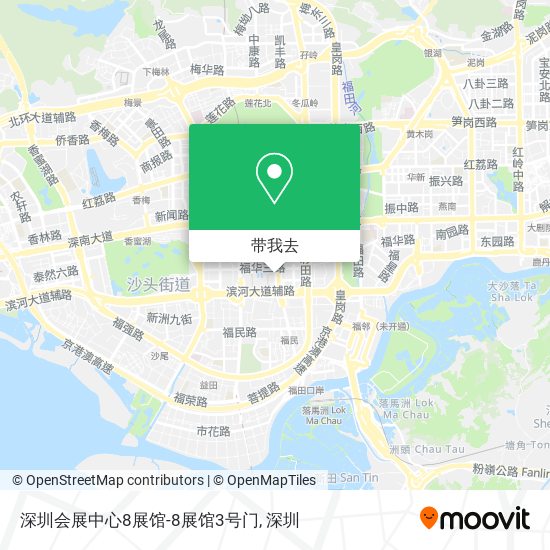 深圳会展中心8展馆-8展馆3号门地图